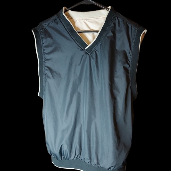 Wedge golf and Beyond reversible Med navy or beige vest - Picture 10 of 12